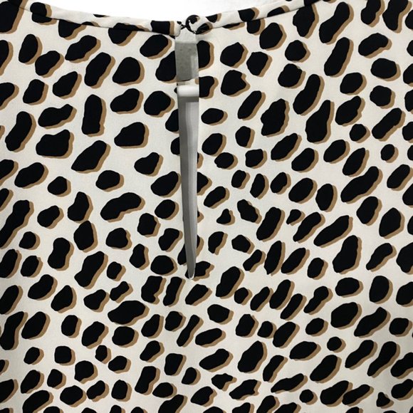 Ann Taylor Animal Print Lined Midi Dress w/Pockets - Picture 4 of 8